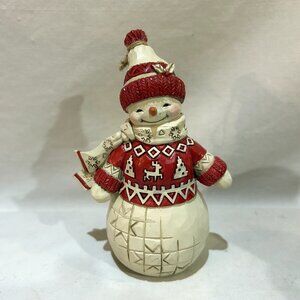 Jim Shore Snowy Smiles Nordic Noel Snowman 2022 Heartwood Creek Enesco #6010835